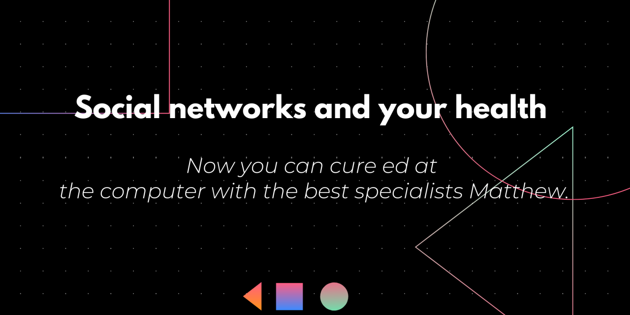 Social networks and your health now you can cure at the computer with the best specialists