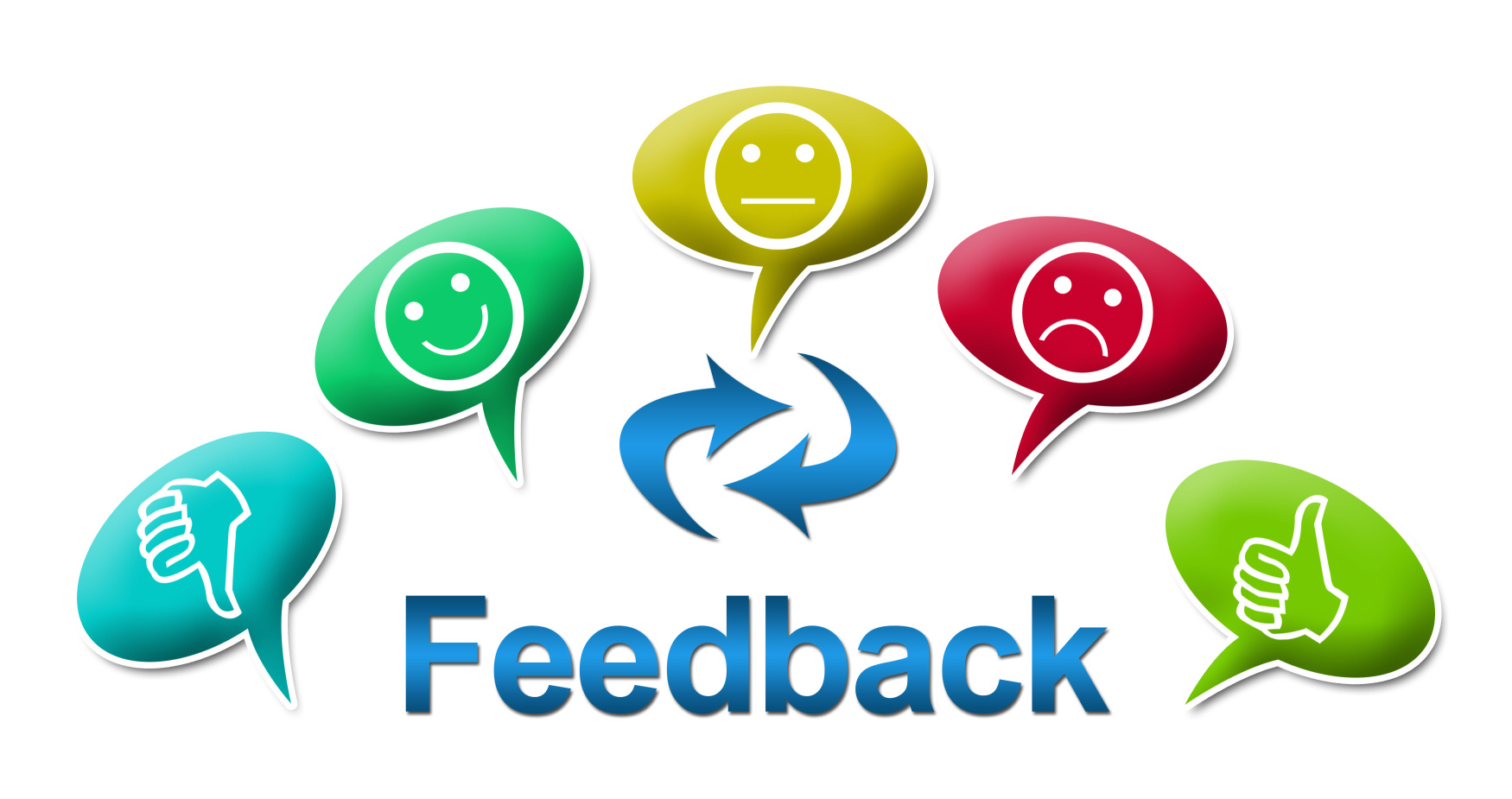 Feedback with Colourful Comments Symbol